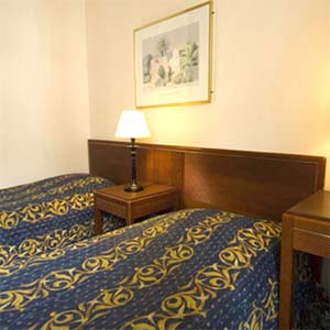 Standard double with king bed, and private facilities (shower)